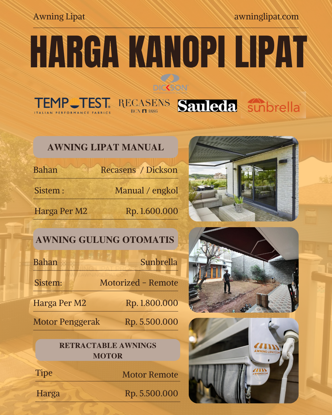 Kenapa Memilih Awning Lipat